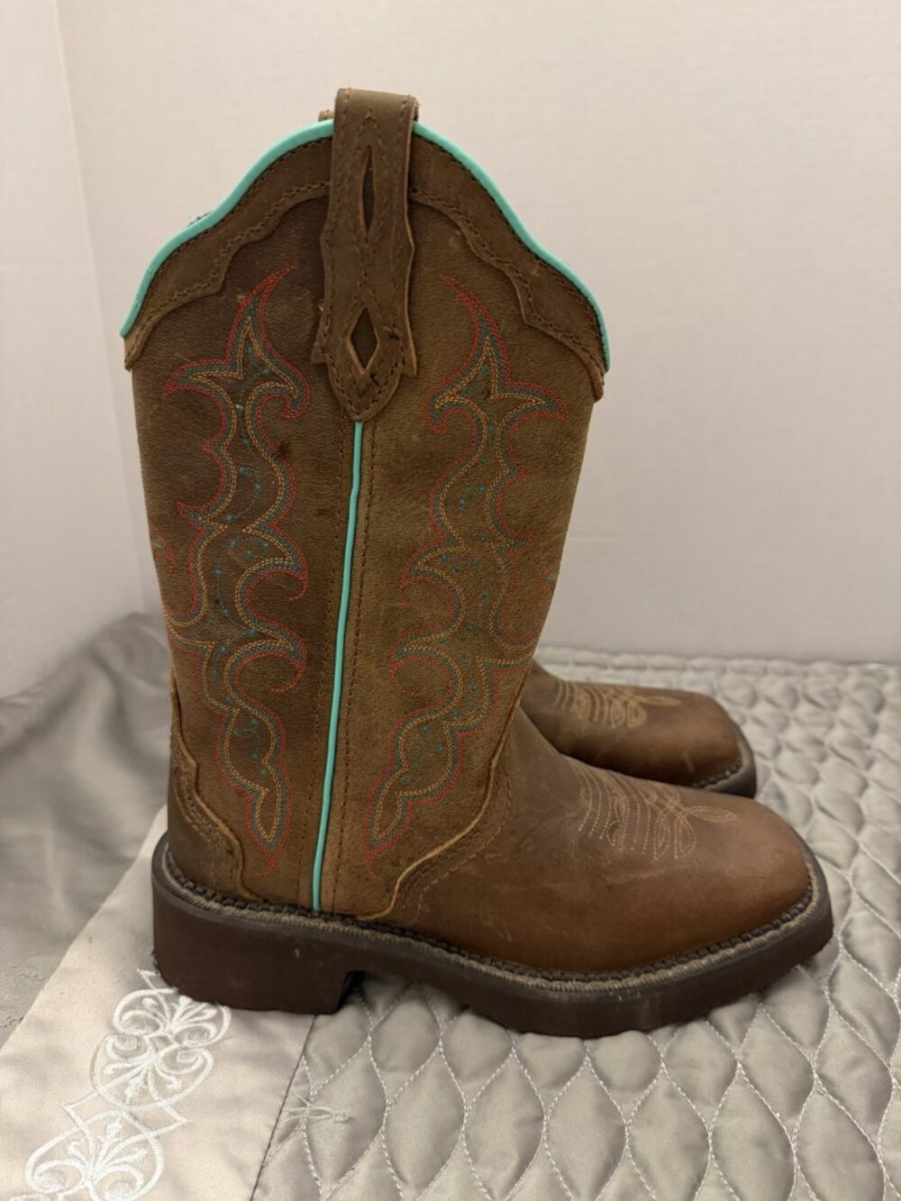 Justin Ladies Boots Size 7B Brown - Picture 5 of 7